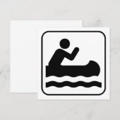 Uitnodiging met kanovensymbool (Voorkant / Achterkant)