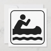 Uitnodiging met kanovensymbool (Voorkant)