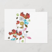 Uitnodiging met klaprozen (Voorkant / Achterkant)