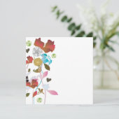 Uitnodiging met klaprozen (Staand voorkant)