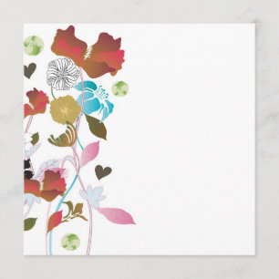 Uitnodiging met klaprozen