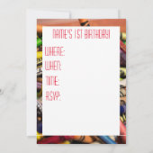 Uitnodiging met kleurpotlood (Achterkant)