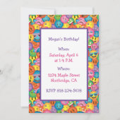 Uitnodiging met leuke Emoji-afdruk (Voorkant)