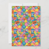 Uitnodiging met leuke Emoji-afdruk (Achterkant)