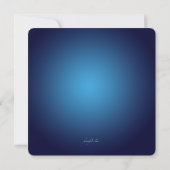 Uitnodiging met Midnight Blue Mandala (Achterkant)