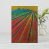 Uitnodiging met originele kunst van Alwin Ursola (Staand voorkant)