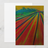 Uitnodiging met originele kunst van Alwin Ursola (Voorkant / Achterkant)
