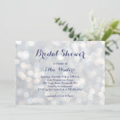 Uitnodiging met reserveverlichting in bridal (Staand voorkant)