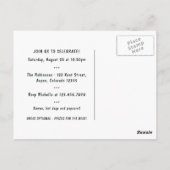 Uitnodiging met thema Politiefeest (Achterkant)