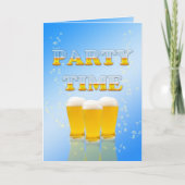 Uitnodiging met veel bier (Voorkant)