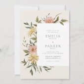 Uitnodiging met wilde bloemen (Voorkant)