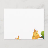 uitnodiging met wildthema  (Achterkant)