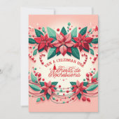 Uitnodiging Mexicaans Kerstfeest Nochebuena (Voorkant)