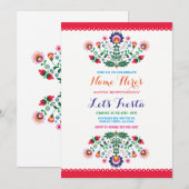 Uitnodiging Mexicaans verjaardagsfeest (Voorkant / Achterkant)