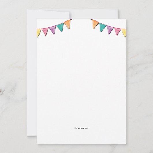 Uitnodiging Mexicaanse Guitar Graduation Party (Achterkant)