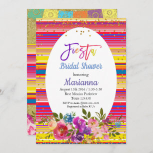 Uitnodiging Mexicaanse Vrijgezellenfeest Fiesta