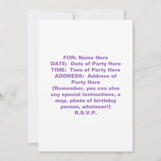 Uitnodiging - Midnight Cowboy Boots (Achterkant)