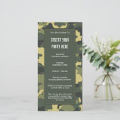 Uitnodiging militaire camouflage partij (Staand voorkant)