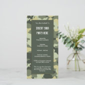 Uitnodiging militaire camouflage partij (Staand voorkant)