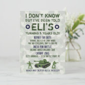 Uitnodiging militaire dag leger (Staand voorkant)