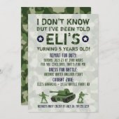 Uitnodiging militaire dag leger (Voorkant / Achterkant)