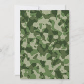 Uitnodiging militaire militaire verjaardagspartij  (Achterkant)