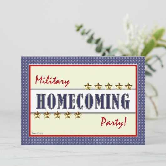 Uitnodiging militaire thuiskomers (Staand voorkant)