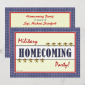 Uitnodiging militaire thuiskomers (Voorkant / Achterkant)