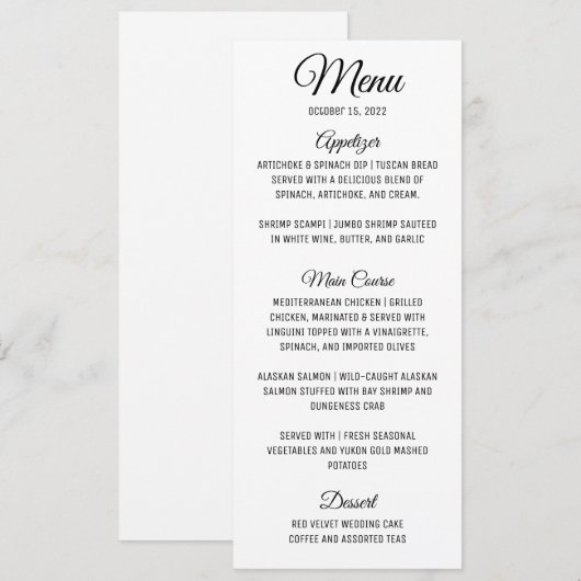 Uitnodiging minimalistisch weddenschap (Voorkant / Achterkant)