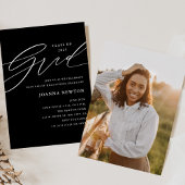 Uitnodiging minimalistische Graduation Party