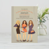 Uitnodiging mode Show Modellen (Staand voorkant)