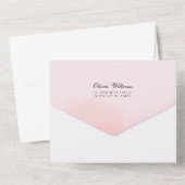 Uitnodiging Moderne bruid douche. (Achterkant)