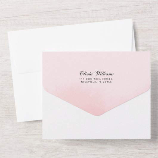 Uitnodiging Moderne bruid douche. (Achterkant)