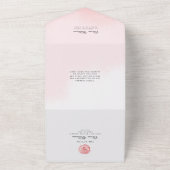 Uitnodiging Moderne bruid douche. (Buitenkant)