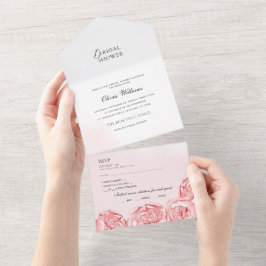 Uitnodiging Moderne bruid douche.