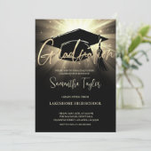 Uitnodiging moderne Graduation Party (Staand voorkant)