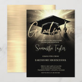 Uitnodiging moderne Graduation Party (Voorkant / Achterkant)