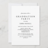 Uitnodiging moderne Graduation Party (Voorkant)