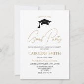 Uitnodiging moderne Graduation Party (Voorkant)