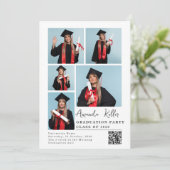 Uitnodiging moderne Graduation Party (Staand voorkant)