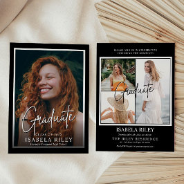 Uitnodiging moderne Graduation Party