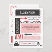 Uitnodiging Modeshow (Voorkant / Achterkant)