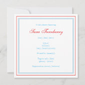 Uitnodiging moeder en Baby Deer Baby shower (Achterkant)