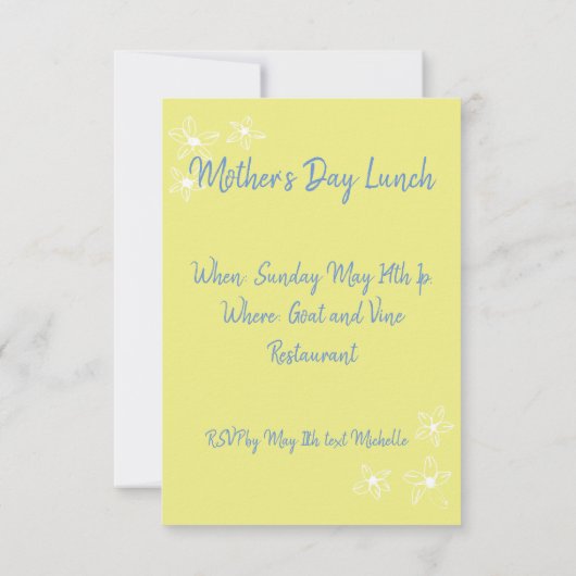 Uitnodiging moederdag (Achterkant)