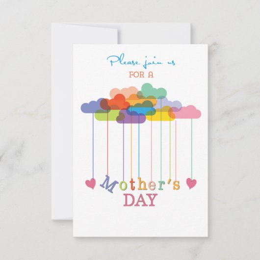 Uitnodiging,  Moederdag brunch Kaart (Voorkant)