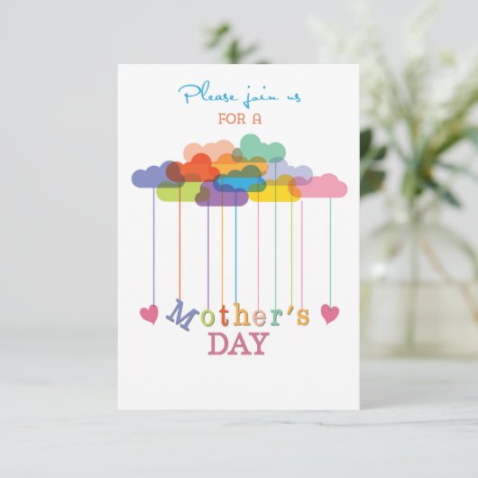 Uitnodiging, Moederdag brunch Kaart (Staand voorkant)