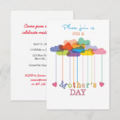 Uitnodiging,  Moederdag brunch Kaart (Voorkant / Achterkant)