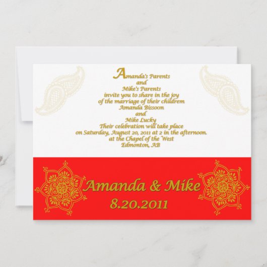 Uitnodiging: monster 1 kaart (Voorkant)