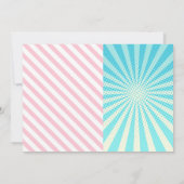 Uitnodiging monster jongen meisje gezamenlijk fees (Achterkant)