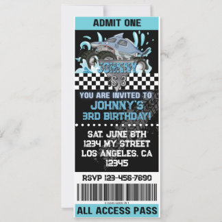 Uitnodiging Monster Truck Haai